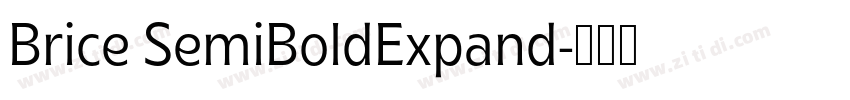 Brice SemiBoldExpand字体转换